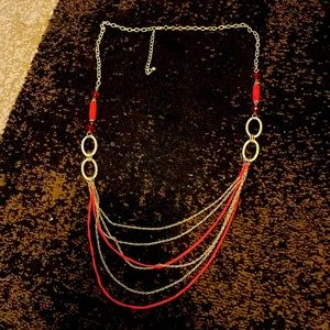 Long layered necklace